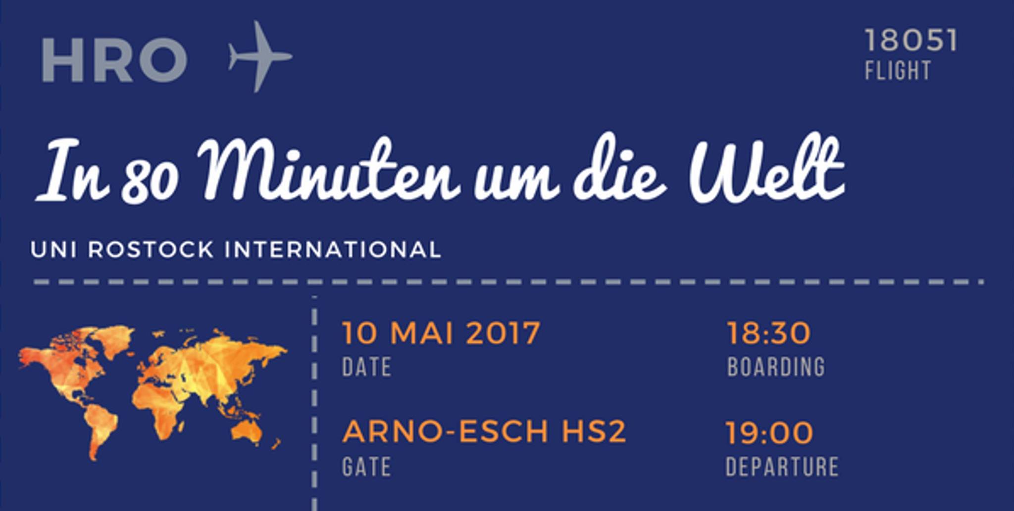 Abendveranstaltung zum Internationalen Tag "In 80 Minuten um die Welt"