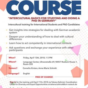 Intercultural Basics for Studying and doing a PhD in Germany