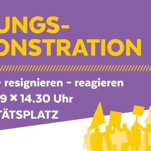 Bannermalen für Bildungsdemo