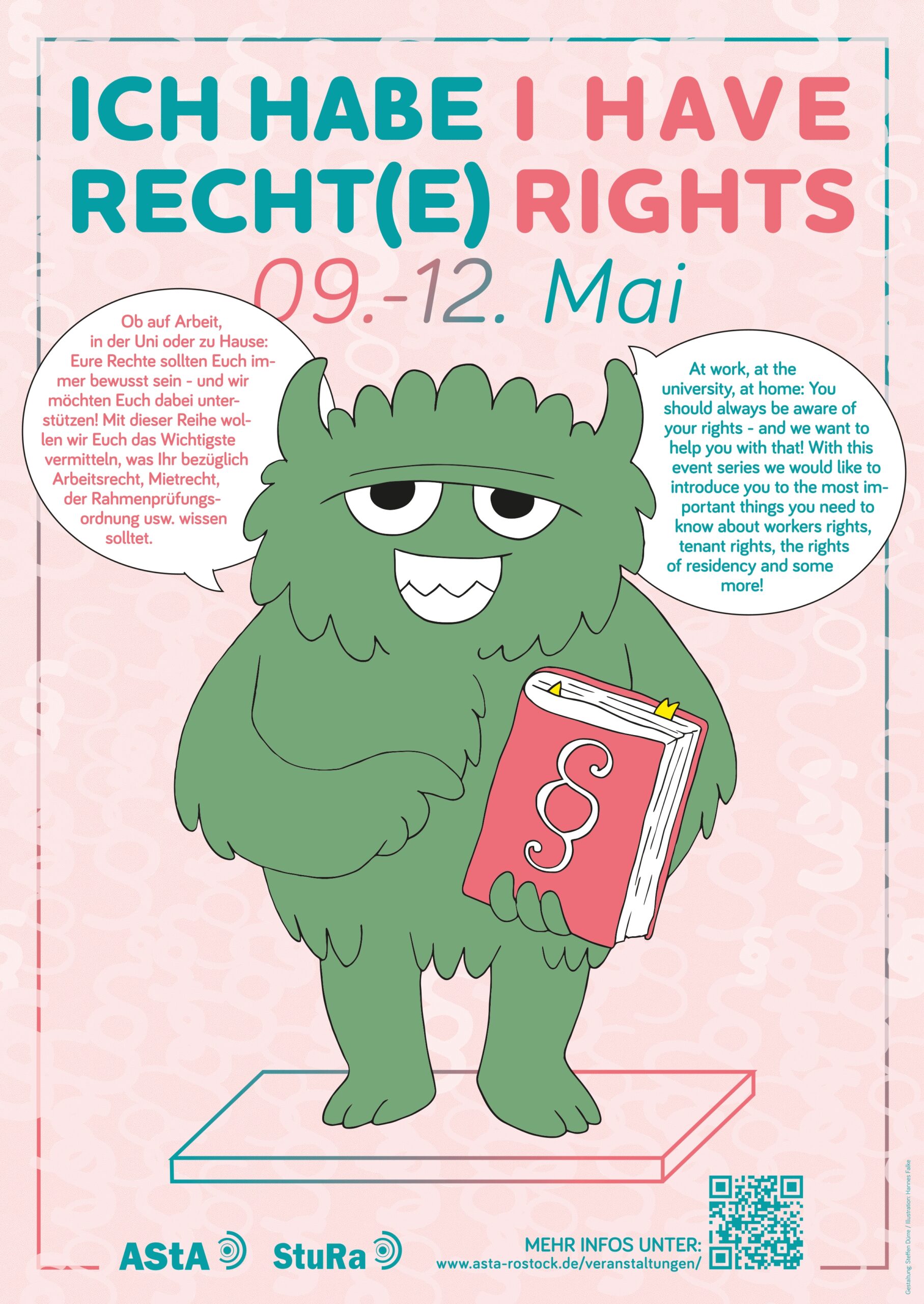 "Ich habe Recht(e)" - "I have rights"